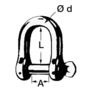 Shackle made of GHD steel 12 mm